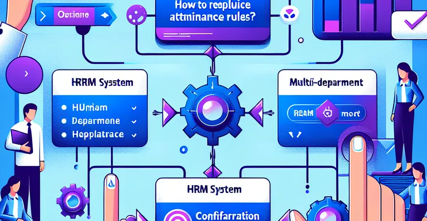 考勤规则怎么复制？HRM 系统多部门配置技巧